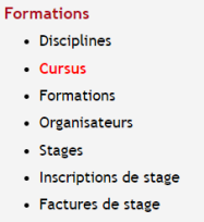 Accès aux cursus de formations