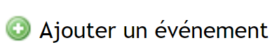 Bouton "Ajouter un événement"